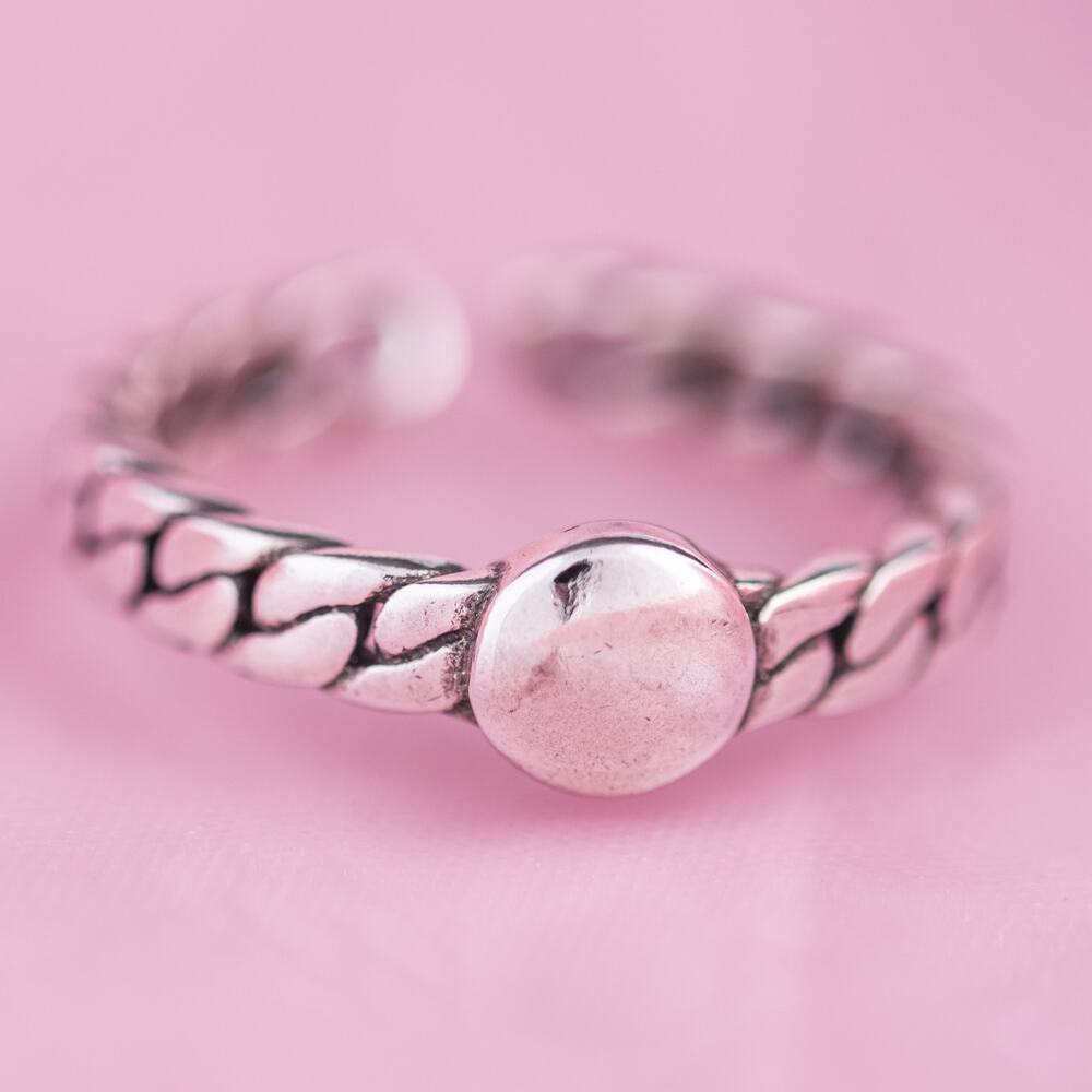Vintage Style Button Ring